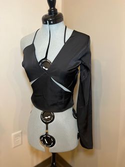 Zara Black Size 4 Floor Length One Shoulder Jumpsuit Dress on Queenly
