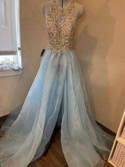 Rachel Allan Multicolor Size 0 Prom Jewelled Train Dress on Queenly