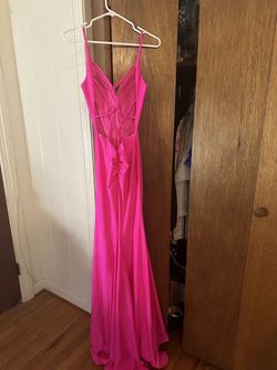 Sherri Hill Pink Size 2 Military Floor Length A-line Dress on Queenly