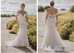 Style A1163 Allure White Size 8 Wedding Cap Sleeve Sleeves Floor Length A-line Dress on Queenly