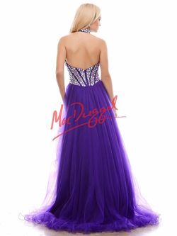 Mac Duggal Purple Size 4 Prom Side slit Dress on Queenly