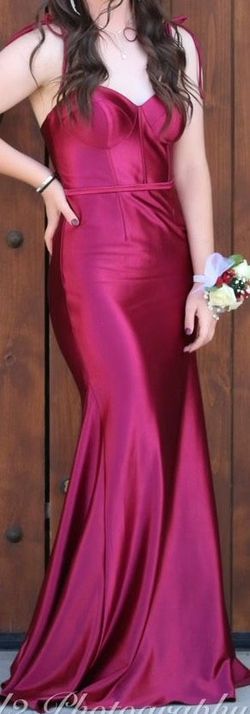 JULES CLEO Pink Size 4 Silk Floor Length Mermaid Dress on Queenly