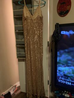 Nude Size 8 Side slit Dress on Queenly