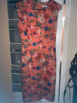 Calvin Klein Multicolor Size 8 Floor Length A-line Dress on Queenly
