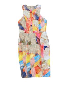 H&M Multicolor Size 8 Jersey Sunday Cocktail Dress on Queenly
