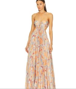 A.L.C. Multicolor Size 4 Plunge Prom A-line Dress on Queenly