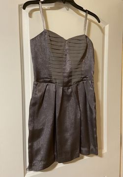 BCBGeneration Silver Size 6 50 Off Cocktail Dress on Queenly