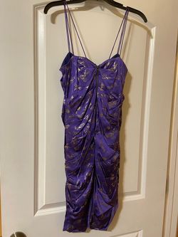 Nicole Miller Purple Size 8 Jersey 50 Off 70 Off Cocktail Dress on Queenly