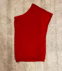 Trina Turk Red Size 4 One Shoulder 50 Off Cocktail Dress on Queenly