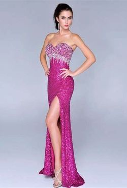 Nina Canacci Pink Size 4 Jewelled 50 Off Side slit Dress on Queenly