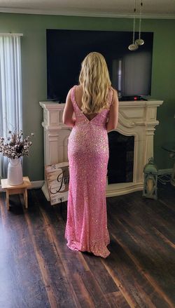 Primavera Pink Size 6 Floor Length Straight Dress on Queenly