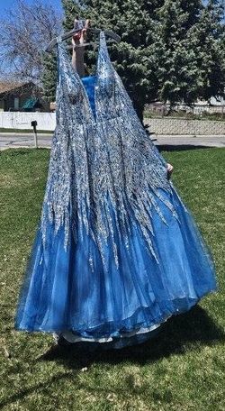 Cinderella Divine Multicolor Size 24 Pageant Floor Length Jersey Plus Size Straight Dress on Queenly