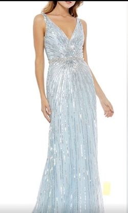 Style 5386 Mac Duggal Blue Size 10 5386 50 Off A-line Dress on Queenly