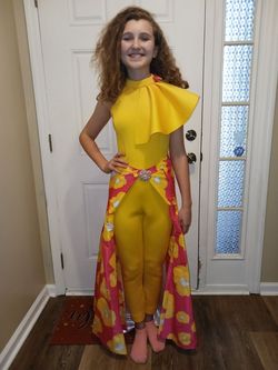 Yellow Size 14 Jumpsuit Dress on Queenly