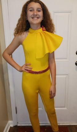 Yellow Size 14 Jumpsuit Dress on Queenly