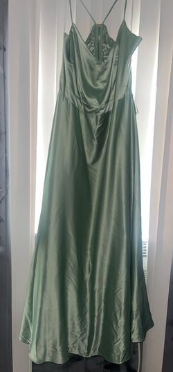B. Darlin Green Size 22 Plunge Pockets Never Wore It Prom Straight Dress on Queenly