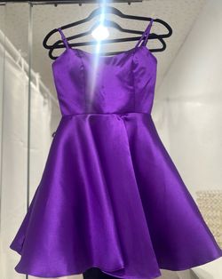 Style Alyce 3142 purple Alyce Paris Purple Size 2 Flare Cocktail Dress on Queenly