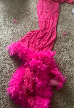 Pink Size 16 Mermaid Dress on Queenly