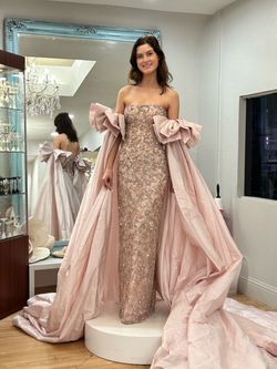 Sherri Hill Pink Size 0 Floor Length Medium Height Jersey A-line Dress on Queenly