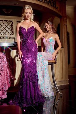 Style PS24315 Portia and Scarlett Purple Size 0 Floor Length Tall Height Ps24315 Mermaid Dress on Queenly