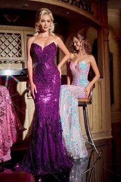 Style PS24315 Portia and Scarlett Purple Size 16 Ps24315 Floor Length Mermaid Dress on Queenly