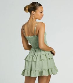 Style 05101-3062 Windsor Green Size 4 Sorority Cocktail Dress on Queenly