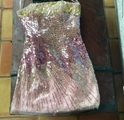 Sherri Hill Pink Size 2 Lavender Strapless Cocktail Dress on Queenly