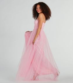 Style 05002-8033 Windsor Pink Size 0 Strapless Sweet 16 Straight Dress on Queenly