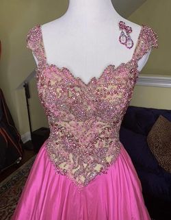 Style Custom Couture Sherri Hill Pink Size 2 Floor Length Medium Height Custom Ball gown on Queenly