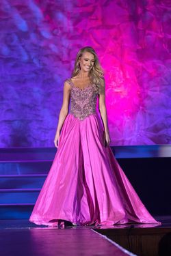 Style Custom Couture Sherri Hill Pink Size 2 Pageant Floor Length Custom Couture Ball gown on Queenly