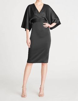 Style 1-1017280736-1498 THEIA Black Size 4 Sleeves Free Shipping Cocktail Dress on Queenly