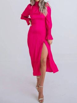 Style 1-134529967-2696 Karlie Pink Size 12 Magenta Side Slit Free Shipping Cocktail Dress on Queenly