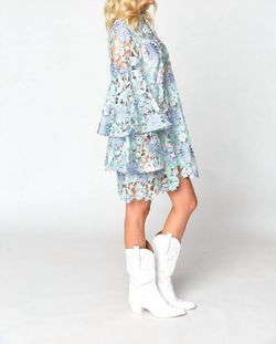 Style 1-1363798388-3855 BUDDYLOVE Blue Size 0 Bell Sleeves Polyester Sleeves Cocktail Dress on Queenly