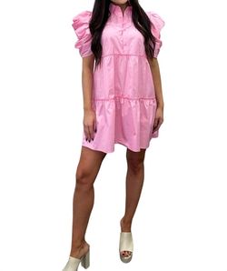 Style 1-1444999316-3471 day + moon Pink Size 4 Sorority Rush Cocktail Dress on Queenly