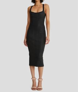Style 1-1547893151-3236 NOAM Black Size 4 Tall Height Square Neck Cocktail Dress on Queenly