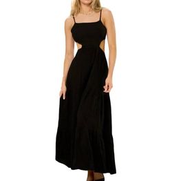 Style 1-1894540707-3236 Blanco BY NATURE Black Size 4 Cut Out Military Straight Dress on Queenly