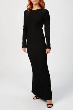 Style 1-1950772800-3236 IN THE MOOD FOR LOVE Black Size 4 Tall Height Straight Dress on Queenly