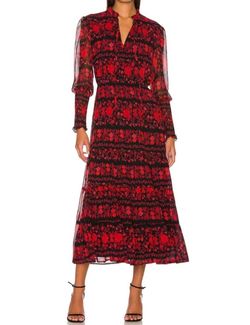 Style 1-2239491229-3011 STEVE MADDEN Red Size 8 Sleeves Floral Cocktail Dress on Queenly