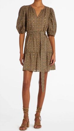 Style 1-2274452747-3775 Marie Oliver Brown Size 16 Olive Sleeves Cocktail Dress on Queenly