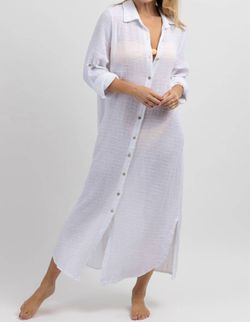 Style 1-2419861245-2696 Venti6 White Size 12 Sleeves Straight Dress on Queenly