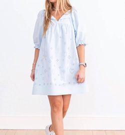 Style 1-2511023332-3855 KERRI ROSENTHAL Blue Size 0 Pockets High Neck Mini Cocktail Dress on Queenly