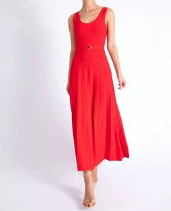 Style 1-2525920861-2901 Karina Grimaldi Red Size 8 Tall Height Belt Cocktail Dress on Queenly