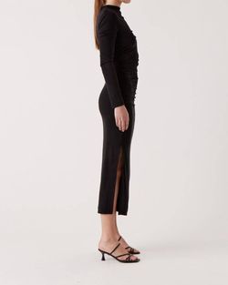 Style 1-2680692622-2901 Sophie Rue Black Size 8 Long Sleeve Tall Height Cocktail Dress on Queenly