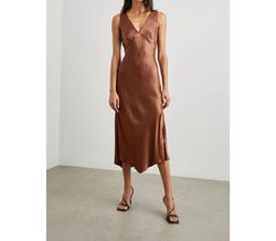 Style 1-3067736019-2696 Rails Brown Size 12 Shiny Cocktail Dress on Queenly