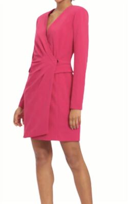 Style 1-309639875-1498 Donna Morgan Pink Size 4 Summer Mini Tall Height Cocktail Dress on Queenly