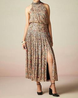 Style 1-3133674020-3903 Ver Brown Size 0 Halter Pattern Cocktail Dress on Queenly