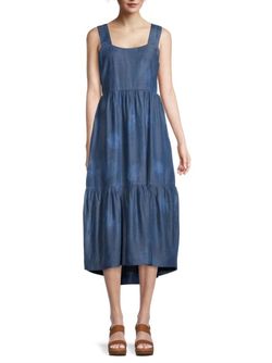 Style 1-3207419690-3855 Ecru Blue Size 0 Square Neck Pockets Cocktail Dress on Queenly