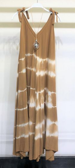 Style 1-3398771085-3014 Venti6 Brown Size 8 Military Tall Height V Neck Straight Dress on Queenly