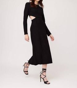 Style 1-3423345941-3236 Fifteen Twenty Black Size 4 Sleeves Long Sleeve Cocktail Dress on Queenly