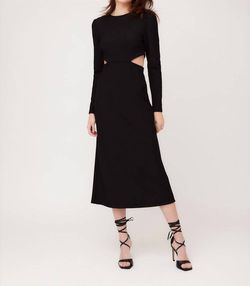 Style 1-3423345941-3236 Fifteen Twenty Black Size 4 Sleeves Long Sleeve Cocktail Dress on Queenly